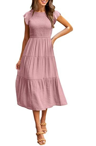 Sonja - Kleid mit Knöpfen und Zierleiste mit Stickerei in Schleife