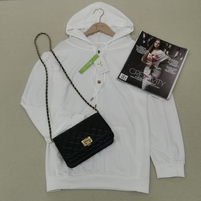 Edda - Immer besser weißer Hoodie