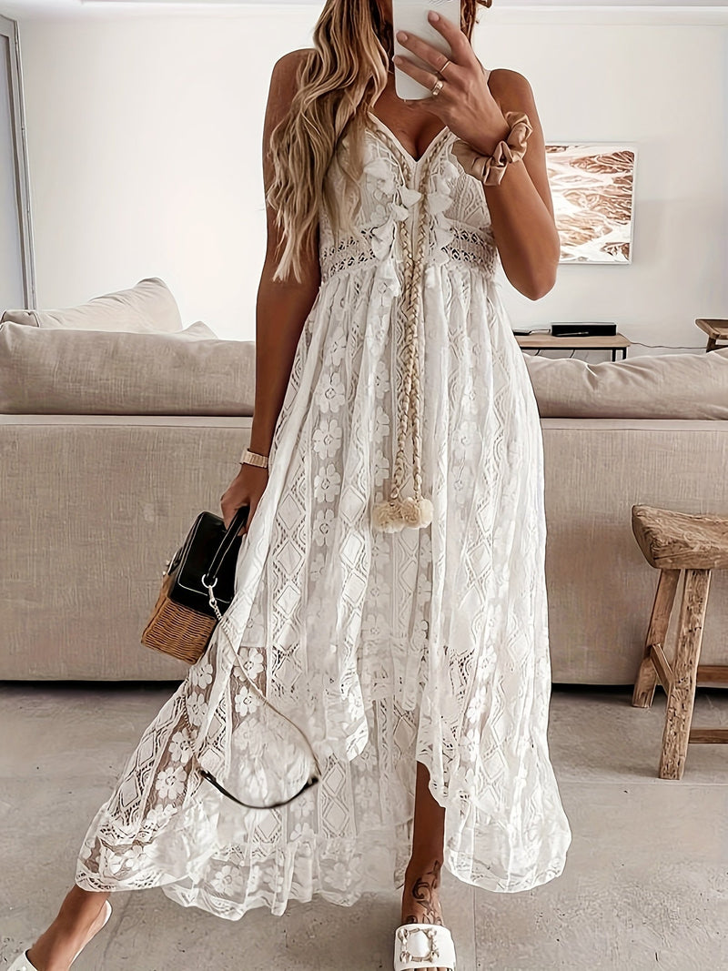 Elegantes Ausschnitt Maxikleid Damen für jeden Anlass