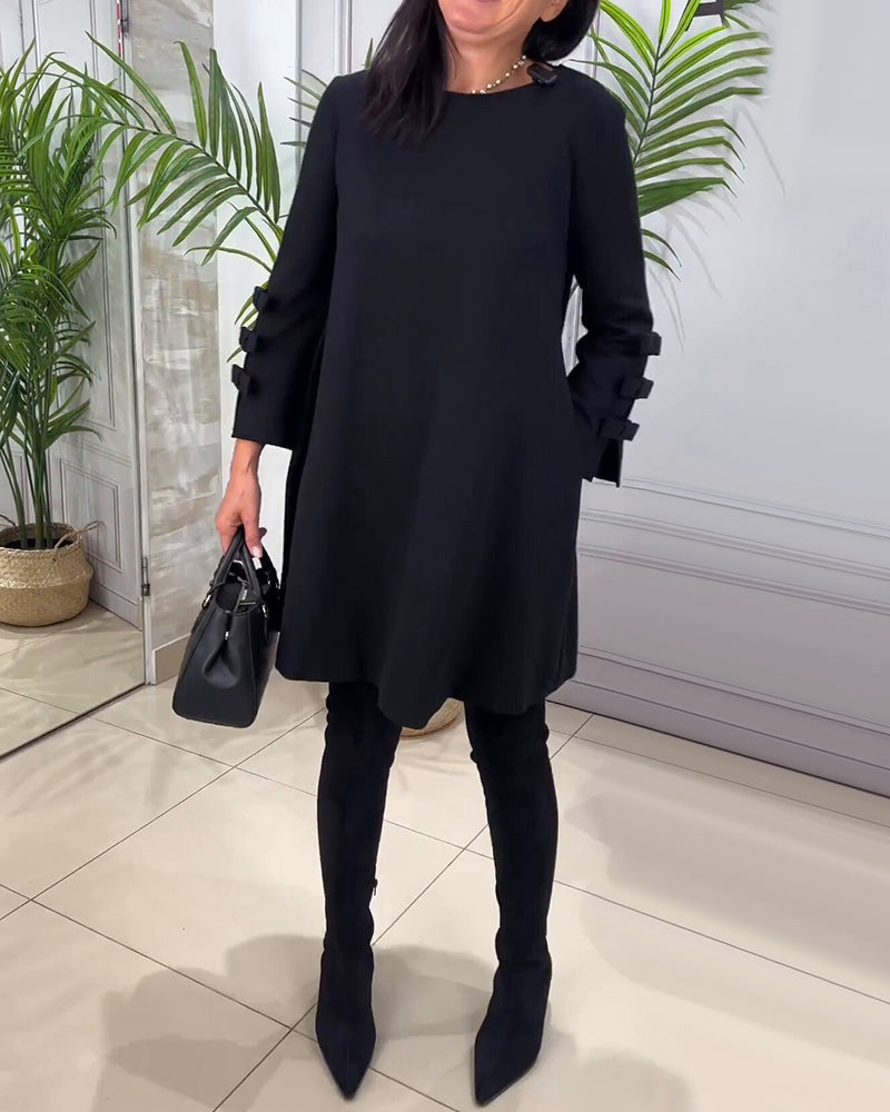 Kuscheliges | Casual Kleid mit langen Ärmeln für dich