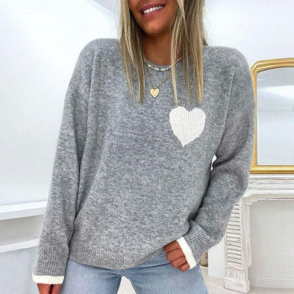 Jaxtyn – Grauer Pullover mit Farbblöcken