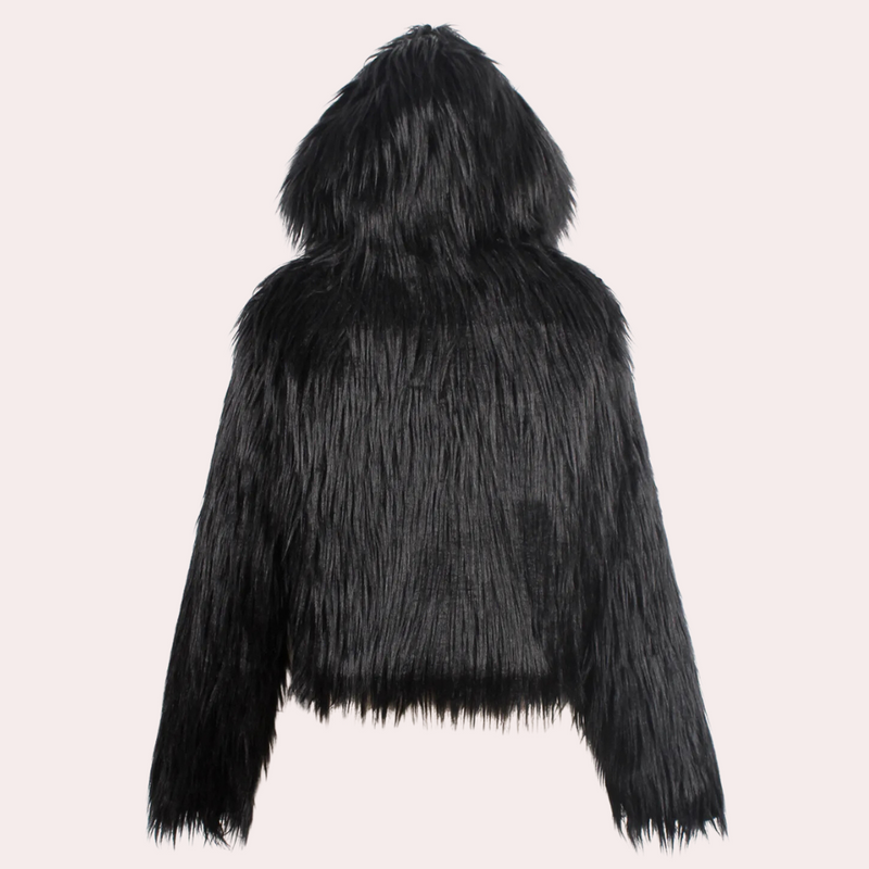 Warmer Eleganter Cropped Mantel für Frauen