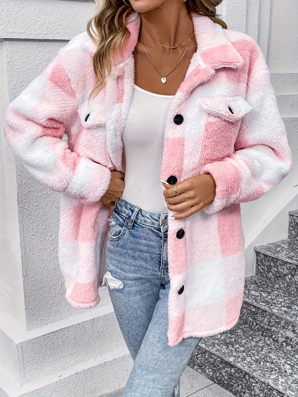 Weiche Teddyjacke für kalte Tage