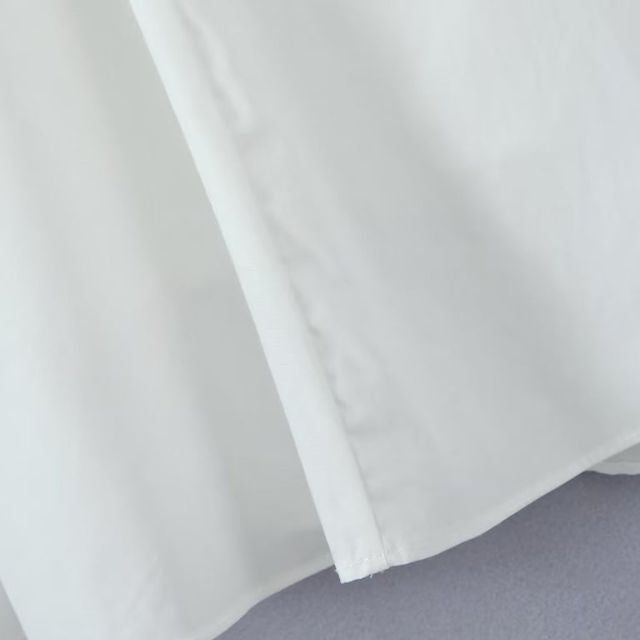 Elegantes Heidi -Baumwoll-Minikleid mit Knopfleiste