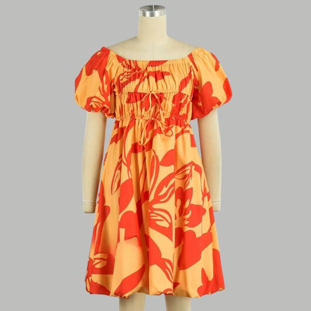 Elegantes Heidi - Schulterfreies Minikleid mit Ballonärmeln