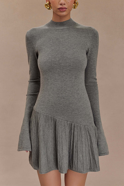 Elegantes Heidi -Rosiedress Mini Pullover Kleid