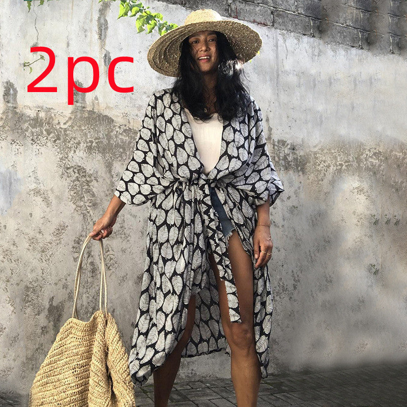 Elegantes | Glamouröse Sonnenschutz Resort Strandkleid Cover Up für dich