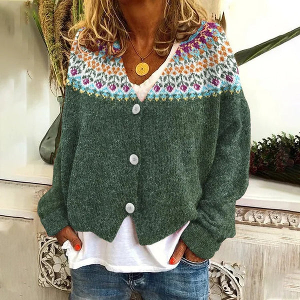 Van - Farbfroher Pullover mit langen Ärmeln