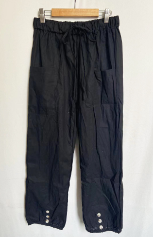 Elegante Hochtaillierte Hose aus Baumwolle und