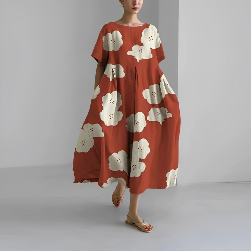 Kuscheliges | Bequemes Geblümtes Kleid für dich