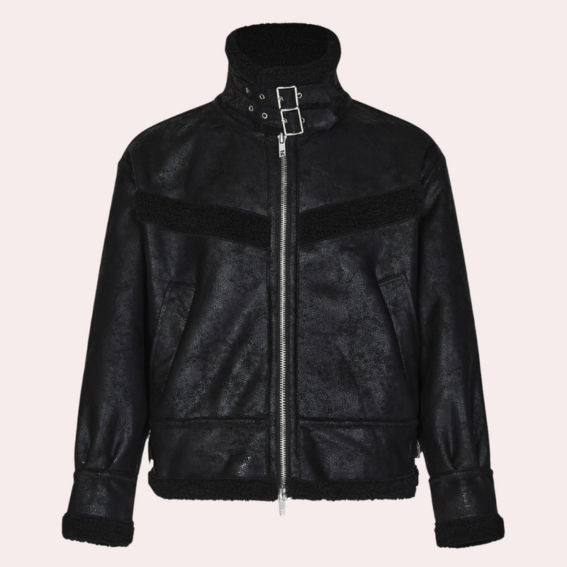 Elegante Herrenjacke in Schwarz und Braun
