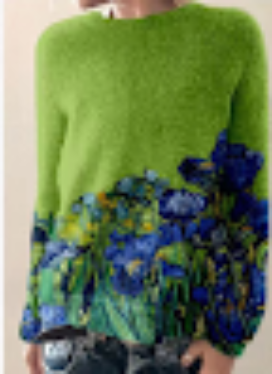 Julio - Bunter Pullover mit Blumenmuster