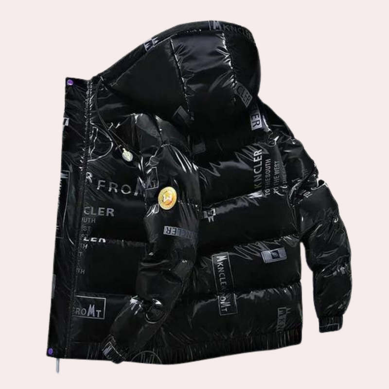 Warme Winterjacke mit Kapuze für Herren