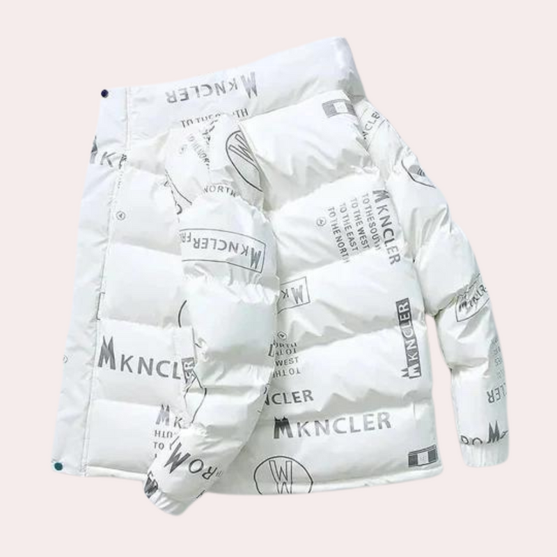 Warme Winterjacke mit Kapuze für Herren