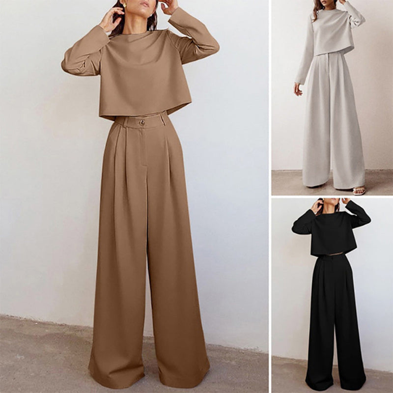 Kamiyah – Elegantes Palazzo-Set aus Tweed