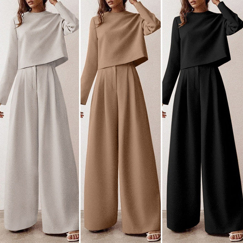 Kamiyah – Elegantes Palazzo-Set aus Tweed