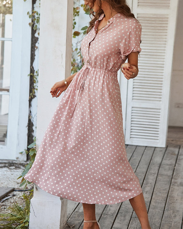 Warmes Polka Dot Kleid für Damen für dich