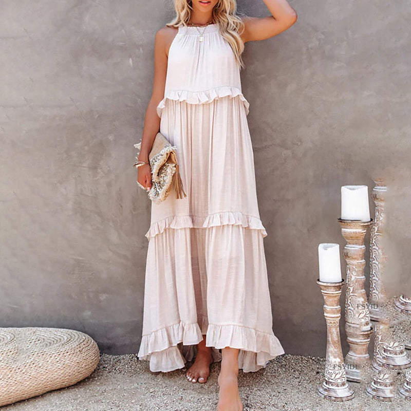 Elegante lange Kleid für jeden Anlass und Komfort