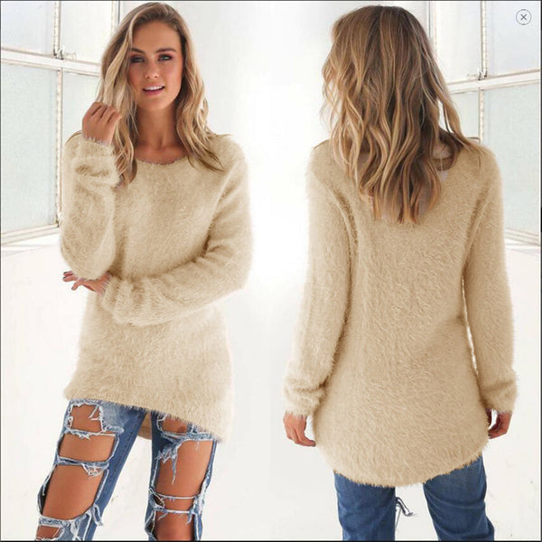 Amelia - Lässiger flauschiger Pullover