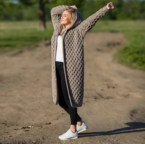 Weicher, warmer Kapuzenpullover für kalte Tage