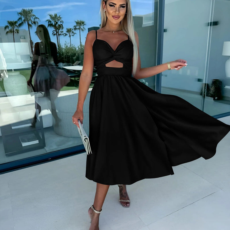 Elegantes Midi-Kleid für jeden Anlass mit Komfort