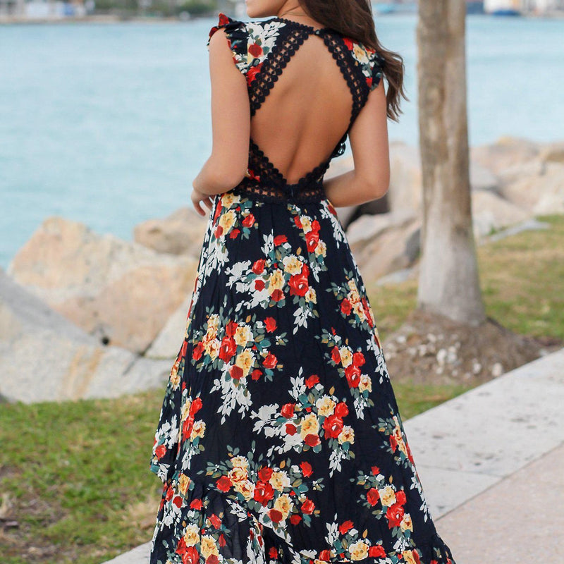 Bequeme Elegante Blumenkleid für jeden Anlass