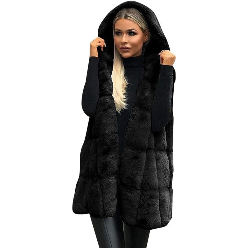 Elegante und weiche ärmellose Jacke
