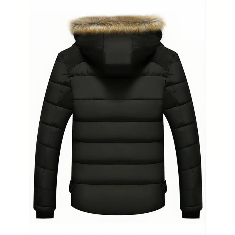Wärmender Parka für Herren mit Kapuze