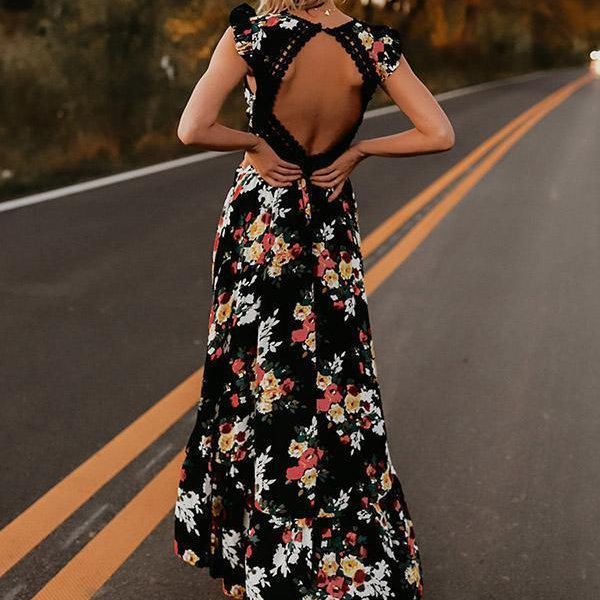 Bequeme Elegante Blumenkleid für jeden Anlass