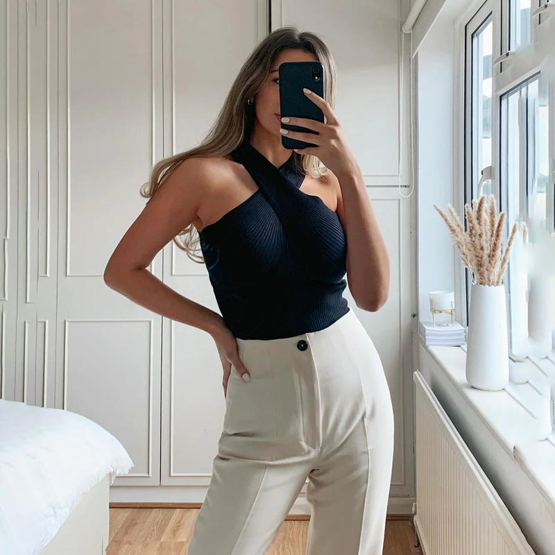 Waverly - Elegantes Top mit überkreuztem Träger