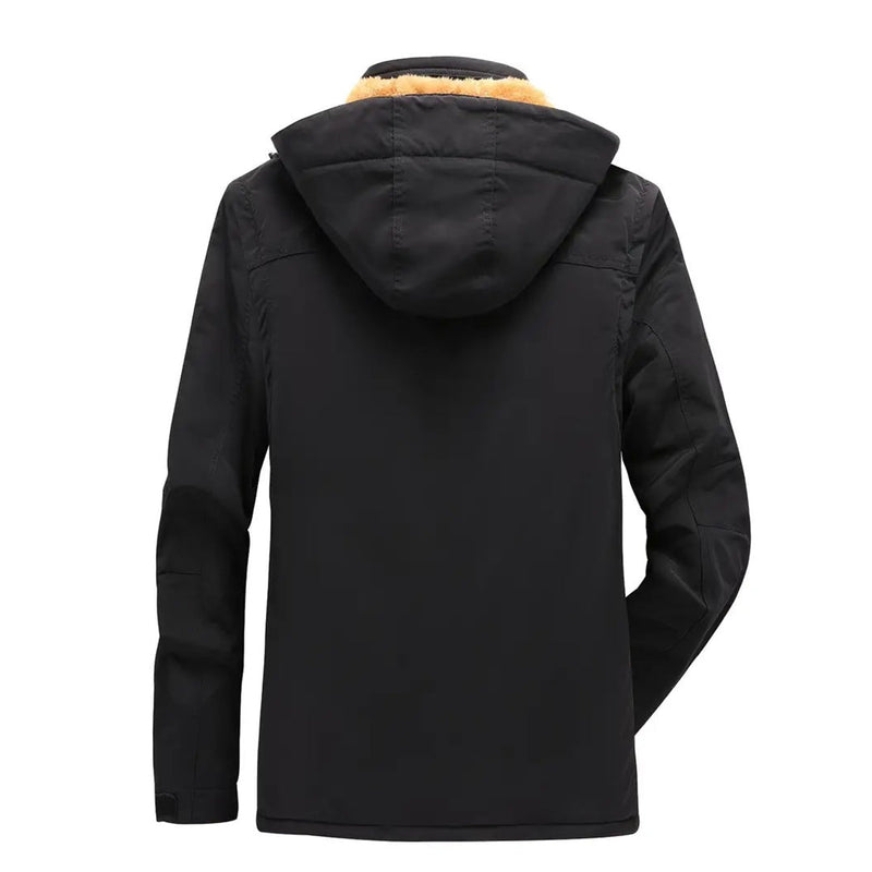 Warme Winterjacke für Herren mit Kapuze