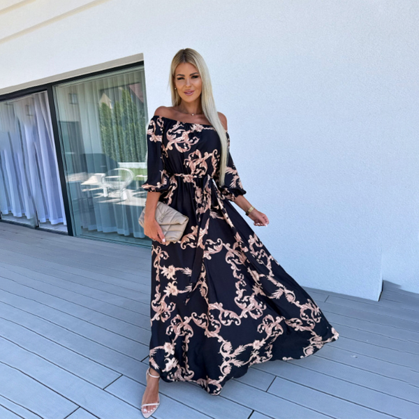 Elegantes Off-Shoulder Maxi-Kleid für besondere Anlässe