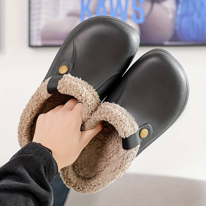 Weiche warme Pantoffeln für Herren