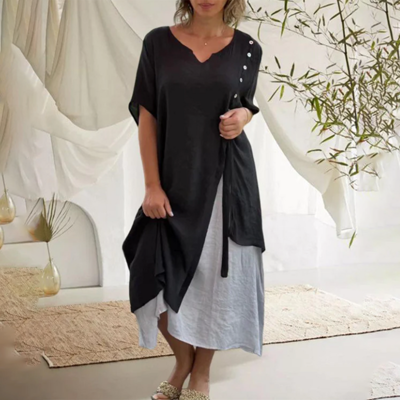 Elegantes Jersey-Kleid für stilvolle Frühlingslooks