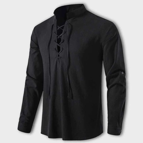 LASZLO - Elegantes V-Ausschnitt-Shirt