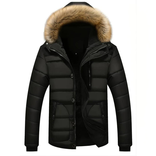 Wärmender Parka für Herren mit Kapuze