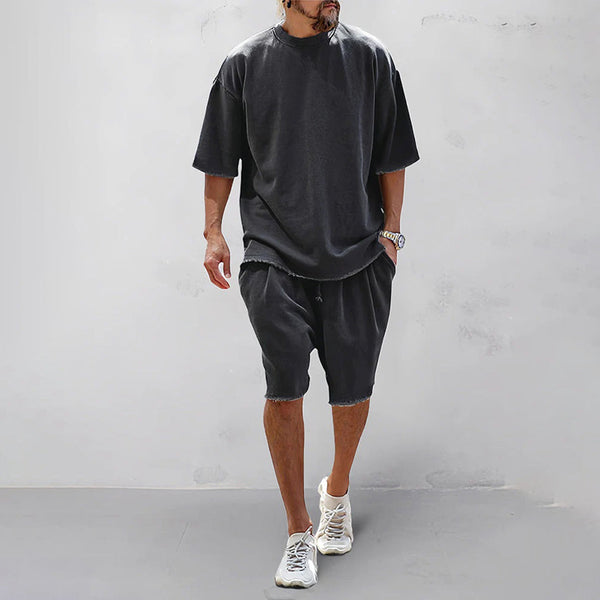 Bequeme Sommer Hoodie und Shorts Set