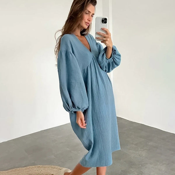 Warmes | Bequem und lässig fallendes Kleid für dich