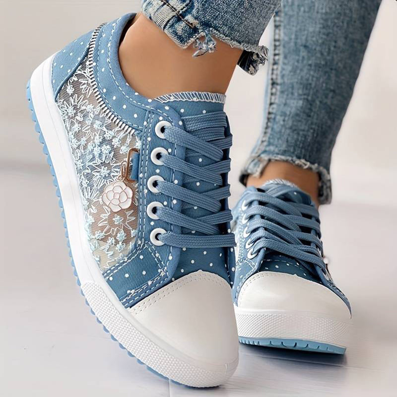 Bequeme und elegante Damen Sneakers aus atmungsaktivem Mesh