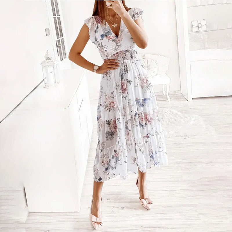 Elegante Midi Kleid für besondere Anlässe und Komfort