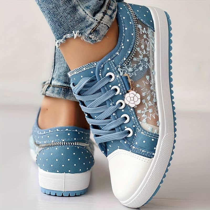 Bequeme und elegante Damen Sneakers aus atmungsaktivem Mesh