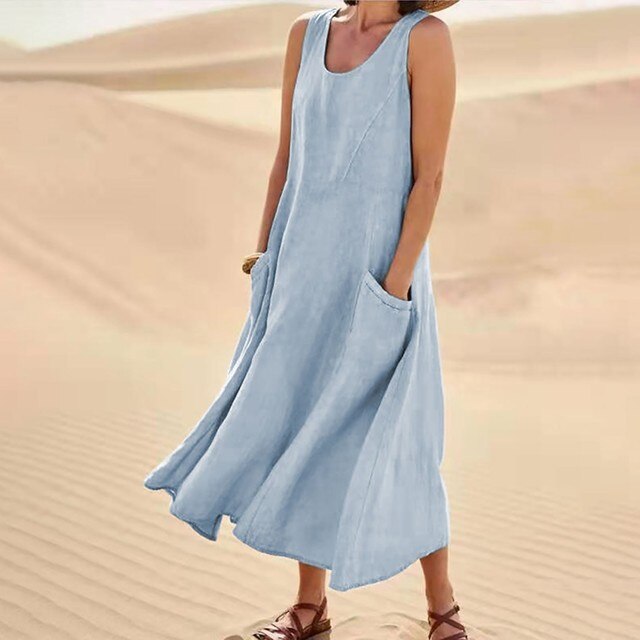Weiches - Sommer Taschenkleid für dich