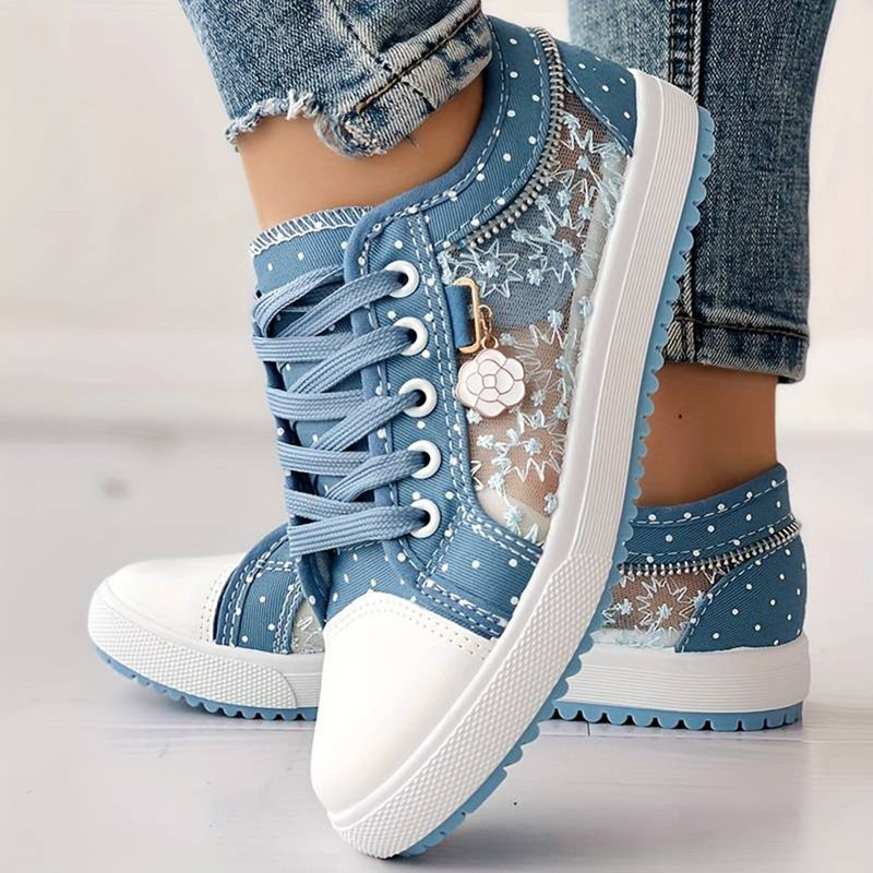 Bequeme und elegante Damen Sneakers aus atmungsaktivem Mesh