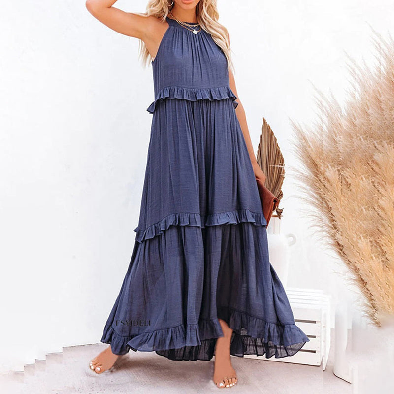 Elegante lange Kleid für jeden Anlass und Komfort
