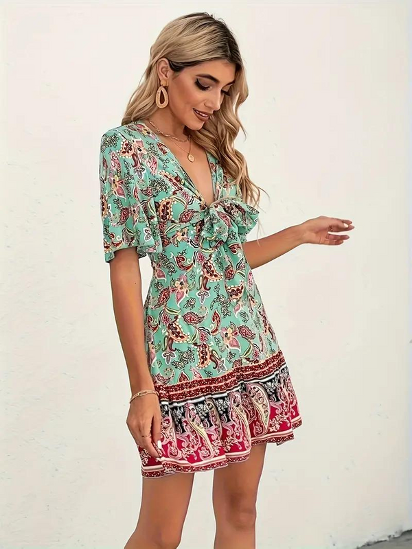 Elegantes Heidi-Kleid mit Paisley Print für den Sommer