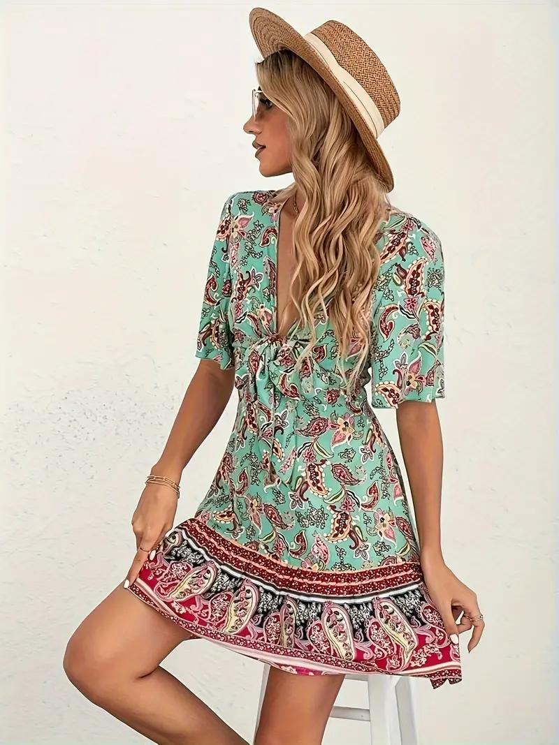 Elegantes Heidi-Kleid mit Paisley Print für den Sommer