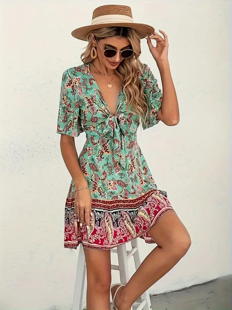 Elegantes Heidi-Kleid mit Paisley Print für den Sommer