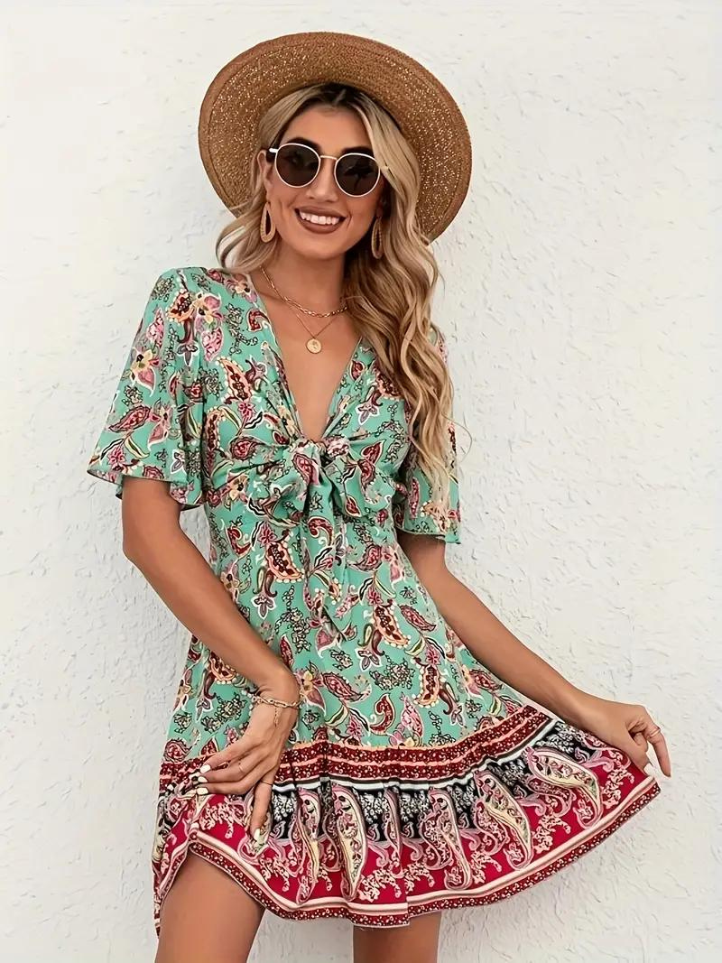 Elegantes Heidi-Kleid mit Paisley Print für den Sommer