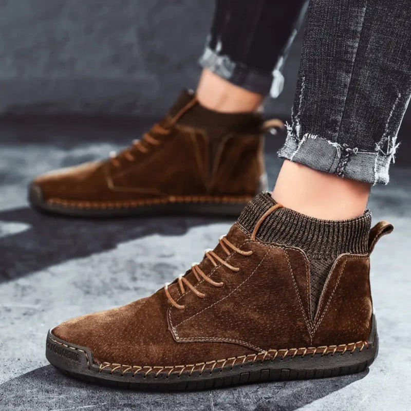 Elegante Herrenstiefel aus echtem Leder