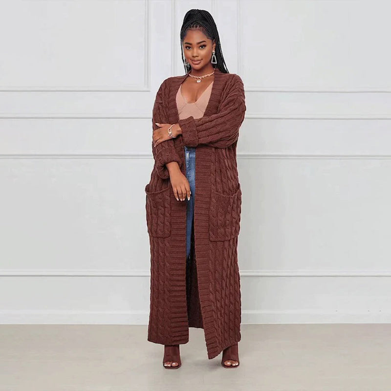 Elegante und warme Strickjacke